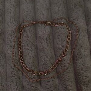 Double Chain Gold Necklace